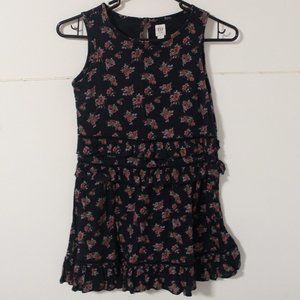 Gap Navy Blue Sleeveless Dress with Flowers